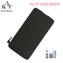 Pantalla táctil LCD Original de 5,0 pulgadas para LG K7 K330 MS330 K7 LTE Q7 X210 X210DS, conjunto de digitalizador LCD con marco de herramientas de regalo 2024 - compra barato