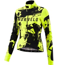 Morlc camisa de manga longa para ciclismo, roupa de bicicleta feminina, maillot, uniformes, 2019 2024 - compre barato