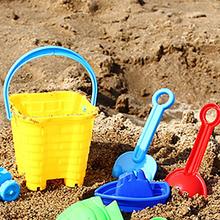 Мягкие Детские пляжные игрушки с песком для детей, для игр на открытом воздухе и веселья, лопата, лопата, песочница, набор инструментов для воды 2024 - купить недорого