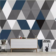 Mural 3D geométrico moderno nórdico para el hogar, papel tapiz para sala de estar, TV, murales de pared, papeles tapiz decoración del hogar 2024 - compra barato