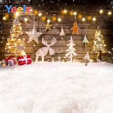Yeele Christmas Tree Winter Snow Light Reindeer Star Backdrop Vinyl Photography Background  For Photo Studio Photophone Shoot 2024 - buy cheap