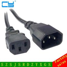 Free Shipping High Quality 6ft 1.8m Male to Female PC Power Extension Cord Cable Wire IEC320 IEC 320 C13 to IEC C14 2024 - buy cheap