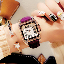 Reloj cuadrado de cuarzo para mujer, pulsera femenina, nueva marca 2024 - compra barato