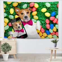 Tapiz de pared de perro Chihuahua para decoración del hogar, tapices de bosque para colgar en la pared, decoración de fiesta de cumpleaños para el hogar, 100x150cm, 140x250cm 2024 - compra barato