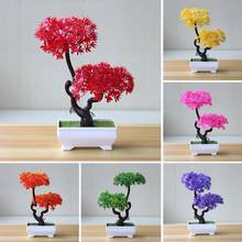 Artificial Plant Tree Bonsai Fake Potted Ornament Home Hotel Garden Decor Gift HOT 2024 - buy cheap