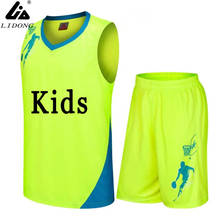 boys/Kids Basketball Jerseys Sets Uniforms kits custom Child Sports clothes Breathable Youth sports running jersey shirts shorts 2024 - buy cheap