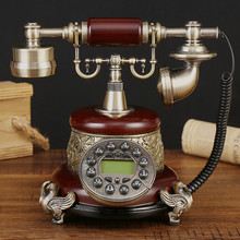 Ye are the top antique     family retro European Garden telephone Decoration home art rustic phone household backlit 2024 - buy cheap