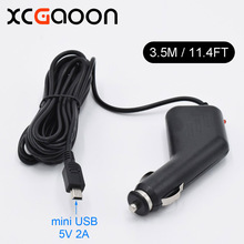 XCGaoon 3.5meter 10 Piece 5V 2A mini USB Car Charger for Car DVR Camera Video Recorder, input DC 12V - 24V 2024 - buy cheap