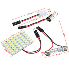 YSY-Panel de luces tipo cúpula para techo de coche, 100x C5W, 31MM, 36MM, 39MM, 42MM, T10 BA9S, 36 SMD, 1210 LED, 3528, 36smd, festón Interior de lectura 2024 - compra barato