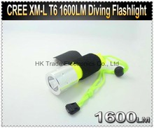 Yellow Waterproof CREE XM-L T6 1600LM LED Diving Flashlight Underwater Lamp Torch~ 2024 - buy cheap