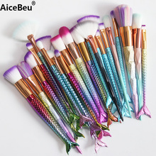 AiceBeu 1 pc Make Up Foundation Eyebrow Eyeliner Blush Brush Mermaid Makeup Brush Diamond brush Cosmetic Concealer Tool 2024 - buy cheap