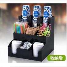 Cup & Lid Dispenser Organizer Coffee Condiment Holder Caddy Coffee Cup Rack Top Quality 2024 - buy cheap