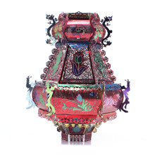 Красочные Tang фонарь 3D металлические Пазлы богатые модели лампы наборы лазерной резки собрать головоломки для взрослых Коллекция украшения подарки игрушки 2024 - купить недорого