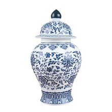 Jingdezhen antigüedad de porcelana azul y blanco general tanque latas de té de tanques de almacenamiento 2024 - compra barato