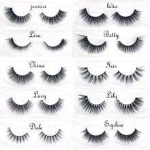 3D Mink Eyelashes Hand Made natural long black thin band stage lashes curl soft extensions wholesale Cruelty free Upper Lashes 2024 - buy cheap