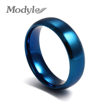 Модное кольцо Modyle из нержавеющей стали синего цвета для мужчин и женщин, кольцо на палец, ювелирные изделия 2024 - купить недорого