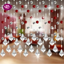 20M/lot, Fashion Crystal Bead Curtain Can Customized Decoration Door Curtain Window Beads Curtain Free Shipping 2024 - buy cheap