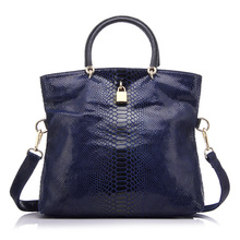 REALER large handbag women genuine leather tote bag female shoulder bag with lock soft leather top handle bag 2024 - buy cheap