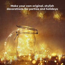 2M 20 LED String Light Solar Powered For Mason Jar Lid Insert Led Fairy Light Garden Waterproof Christmas Decorations Garland 2024 - buy cheap