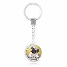 New Men New Tea Cup Dog Double Sided Rotary Time Key Chain Business Hot Women Best Charm Couple gift Jewelry K2128 2024 - buy cheap