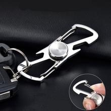 Multi-function stainless steel fingertip gyro keychain 360 degree rotation Key chain For Women Men Jewelry Gift Free Shipping 2024 - buy cheap