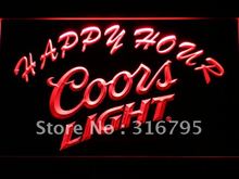 603 Coors Light Happy Hour Beer Bar LED Neon Sign with On/Off Switch 20+ Colors 5 Sizes to choose 2024 - buy cheap