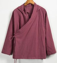 Spring&Autumn cotton&linen shaolin monks suits tang suit zen lay meditation clothing Sweater Hoodi martial arts uniforms jacket 2024 - buy cheap