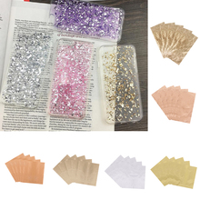 Folhas de papel da folha de ouro de prata de 5 pces para diy arte artesanato dourado decoração 2024 - compre barato