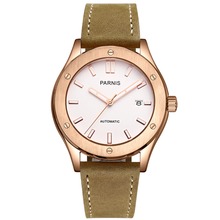 Мужские часы Parnis Commander II, модные классические светящиеся деловые часы с календарем, автоматические механические наручные часы 2024 - купить недорого