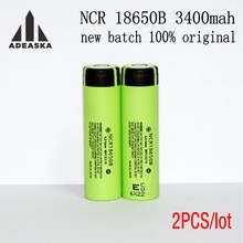 2PCS ADEASKA 100% Original 3.7V NCR 18650B 3400mAh Rechargeable Batteries For 18650 Battery/Power Bank/Flashlight 2024 - buy cheap