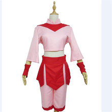 Disfraz personalizado de Fire Nation real Fire Academy para niñas, traje de Cosplay de Avatar The Last Airbander TY Lee, color rosa 2024 - compra barato