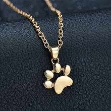 Terreau Kathy Fashion Cute Pets Dogs Footprints Paw Chain Pendant Necklaces & Pendants Jewelry for Women Sweater Necklace 2024 - buy cheap