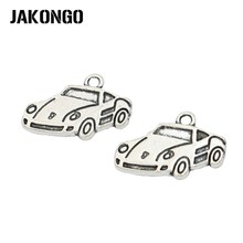 JAKONGO Antique Silver Plated Car Charm Pendants for Jewelry Accessories Making Bracelet Necklace Findings DIY 2024 - buy cheap