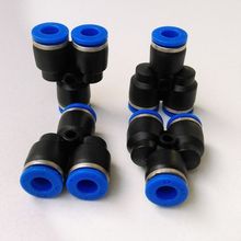 10pcs/lot  Pneumatic Air Fitting 6mm to 6mm to 6mm Y Shape Quick Fitting Connector PY6 2024 - buy cheap