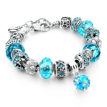 ATTRACTTO-pulsera de cristal para mujer, brazalete con cuentas de cristal, diseño de joyería, SBR160010 2024 - compra barato