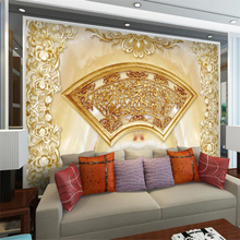 Papel de pared de beibehang Mural personalizado papel pintado Sala dormitorio exquisito jade 3D TV Fondo pared decoración del hogar pintura 2024 - compra barato