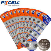 100PCS/10Card PKCELL AG9 Battery LR936 394 SR936SW LR45 1.5V Alkaline Button Batteries Coin Cell for Watch 2024 - buy cheap