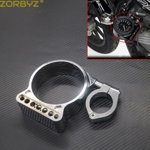 ZORBYZ Motorcycle 39mm/16" Chrome Anodized Side Mount Speedo Relocation Bracket For Harley Sportster XL883 1200 2024 - buy cheap