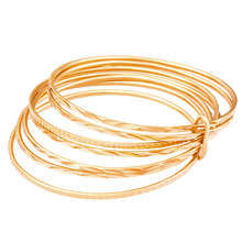 2019 Promotion Fine Jewelry Trendy Bangle Fashion Pure Gold Color Tone For Charm Bracelet S Bracelet Best Gift Free Shipping 2024 - buy cheap