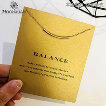 Balance Curved Tube Bar Gold Choker Chain Necklace Women Kolye Collares De Moda 2019 Colar Jewelry Collier Bijoux Femme Collar 2024 - buy cheap