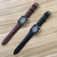 series 4 3 2 1 Leather loop Strap For Apple Watch Band 42MM 38MM 40mm 44mm for iWatch Band Sports Buckleseries 5 2024 - buy cheap