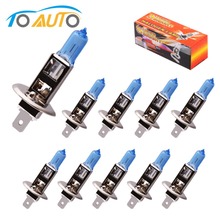 10pcs H1 100W 12V Halogen Bulbs Car Headlight Super Bright White 5000k Car Lights Auto Headlamp 2024 - buy cheap