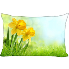 Custom Pillowcase Cover Narcissu Flowers Rectangle Zipper Pillow Cover Print Your Pictures 40x60cm45X75cm50X75cm(Two sides) 2024 - buy cheap