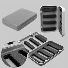 In hand Portable 2pcs/Lot 115*75*25mm Plastic fly fishing Box with Slit Foam fly Fishing Box Fly Box For Fly Fishing L418 2024 - buy cheap