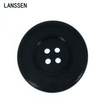 4-Holes Black resin sewing buttons Scrapbooking DIY Decoration round large button for garment accessory 38mm 6pcs 2024 - buy cheap