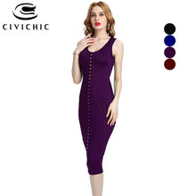 CIVI CHIC Robe Ete 2020 Femme Elegant Long Summer Dress Dames Zomer Jurk Sexy Tank Maxi Dresses Party Club Sukienka Letnia DRS54 2024 - buy cheap