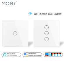 Wifi Smart Wall Touch Switch Glass Panel EU Standard APP Remote Control Works with Amazon Alexa Google Home for Smart Home 2024 - buy cheap