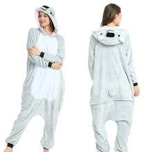 Dropship Adulto de Alta Qualidade Cinza Koala Kigurumi Onesies Pijamas Animal Dos Desenhos Animados do Anime Pijama Cosplay 2024 - compre barato