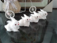 4pieces mini cute simulation rabbit toy polyethylene & furs small rabbit doll decoration gift about 7.5cm 0853 2024 - buy cheap