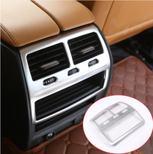 ABS Chrome Interior Moldings Rear Row Air Conditioner Vent Outlet Frame Cover Trim For BMW 5 Series G30 2018 Car-Styling 2024 - buy cheap